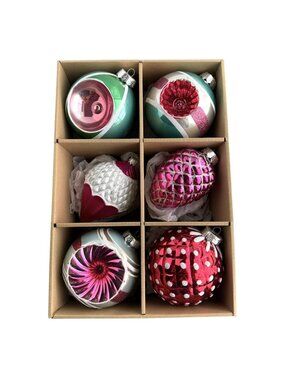 Ashland Merry Memories Shatterproof Christmas Ornaments Indent Teardrop Bumpy